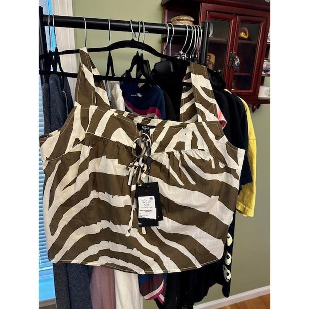 Rails Blythe Crop Top in Selva Summer NWT Sz Small